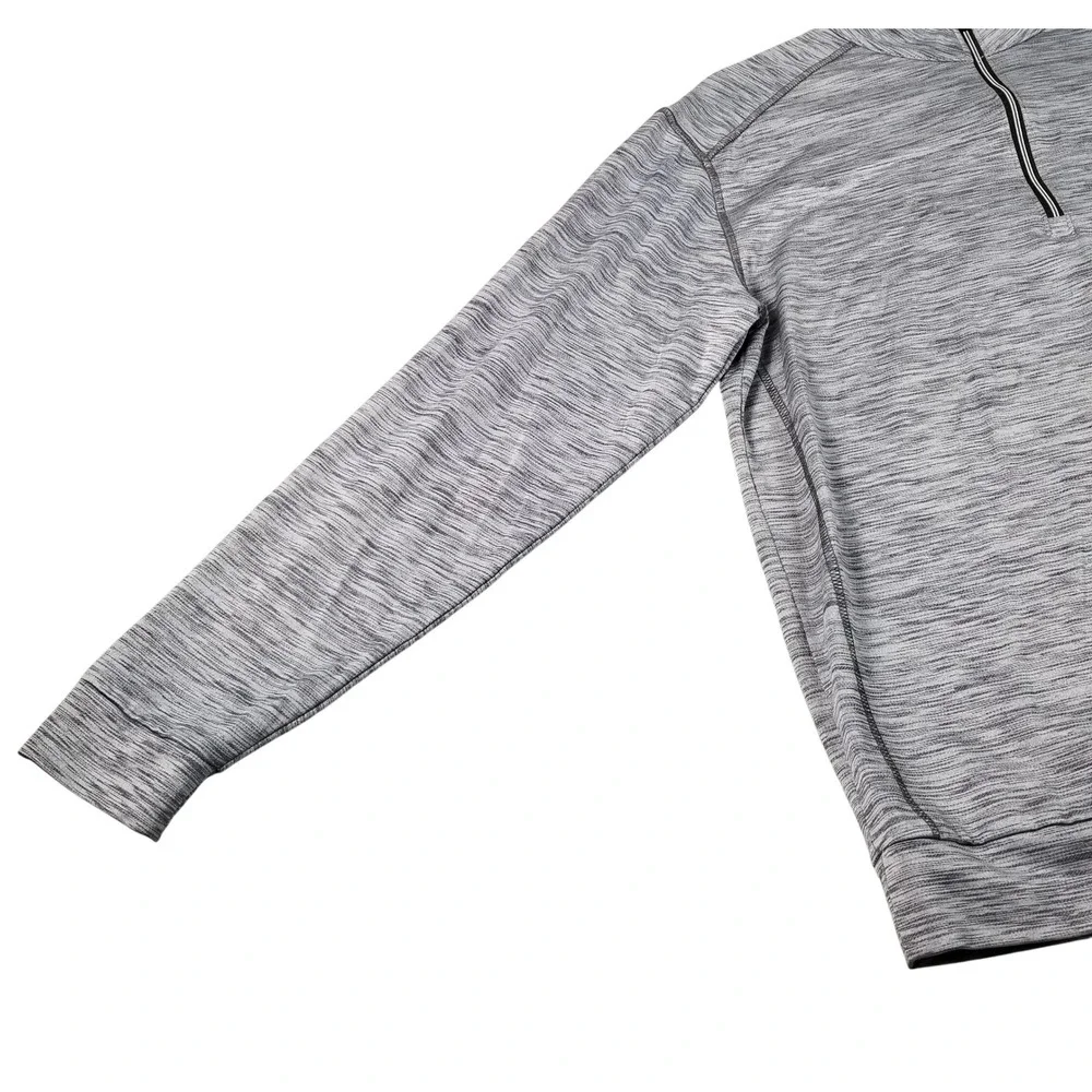 Roundtree & Yorke 1/4 Zip Jacket Mens M Medium Gray Space Dye Performance Jacket